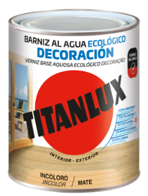 BARNIZ AL AGUA INCOLORO MATE 750ml