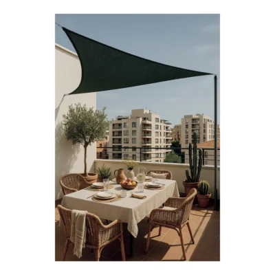 TOLDO VELA MARRON OSCURO 3*3*3
