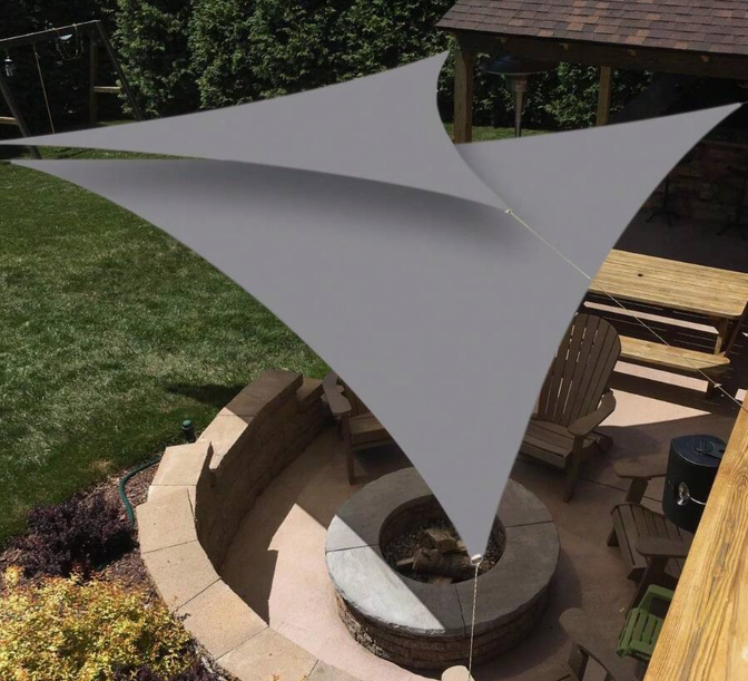 TOLDO VELA MARRON OSCURO 3*3*3 - Imagen 3